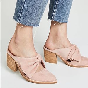 Jeffrey Campbell Cyrus Bow Mule - Blush - Sz:  8.5